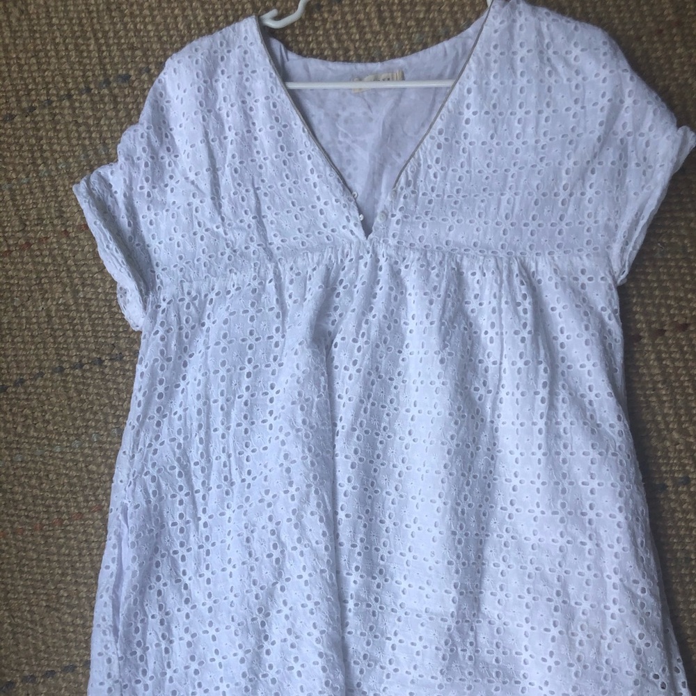 White embroidery dress